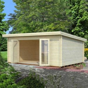 Palmako Lea 5.4m x 3.9m Log Cabin Garden Office (44mm)