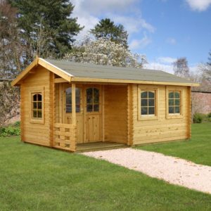 Palmako Susanna 5.3m x 3.2m Log Cabin Garden Building (44mm)