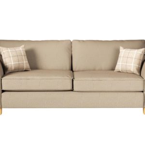 ScS Living Cream Theo Fabric 3 Seater Sofa Standard Back