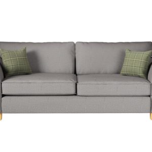 ScS Living Grey Theo Fabric 3 Seater Sofa Standard Back