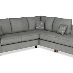 ScS Living Grey Aurora Fabric 2 Corner 1 Right Hand Facing Chaise Standard Back