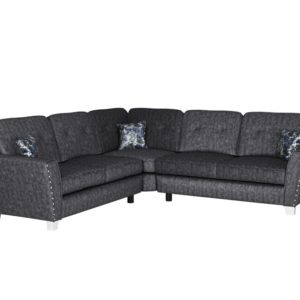ScS Living Grey Esme Fabric 2 Corner 2 Sofa