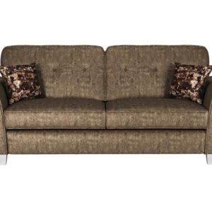 ScS Living Brown Esme Fabric 3 Seater Sofa
