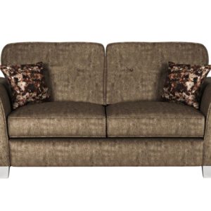 ScS Living Brown Esme Fabric 2 Seater Sofa