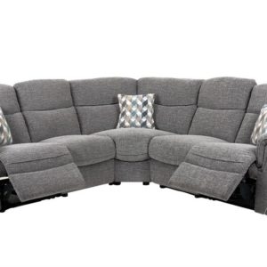 ScS Living Ashton Fabric 2 Corner 2 Manual Recliner Sofa