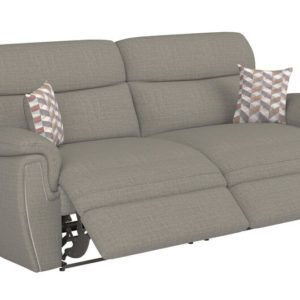 ScS Living Cream Ashton Fabric 3 Seater Manual Recliner Sofa