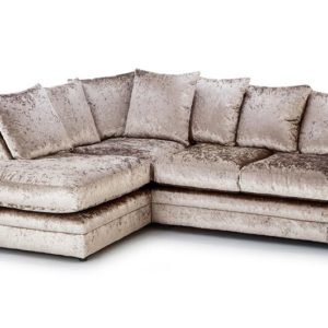 ScS Living Brown Chicago Fabric 1 Corner 2 Left Hand Facing Chaise Quick Delivery