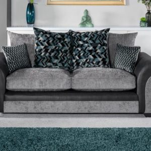ScS Living Kadie Fabric 3 Seater Sofa Scatter Back