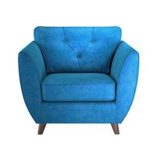 ScS Living Hoxton Blue Chair | Fabric Armchair