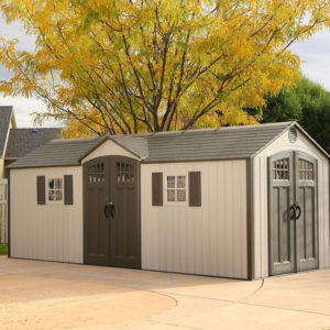 20' x 8' Lifetime Dual Entrance Heavy Duty Plastic Shed (6.05m x 2.39m)